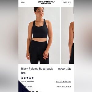 [girlfriend collective] NWT Paloma Racerback
Bra